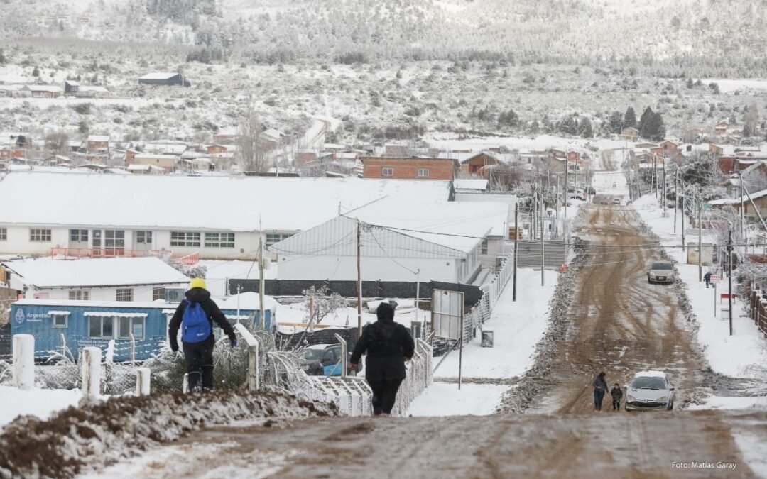 Alerta amarilla por nevadas intensas en Ushuaia