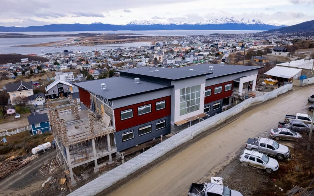 Avanza la obra del edificio nuevo de la Escuela N° 40 en Ushuaia