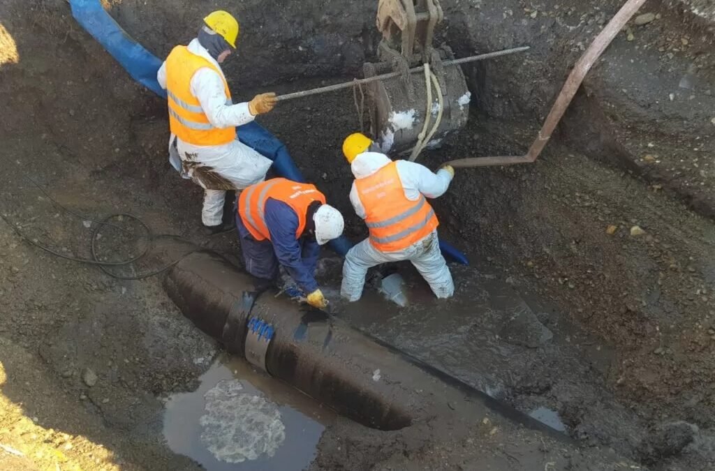 Corte de tránsito sobre calle Sarmiento-Av. Belgrano