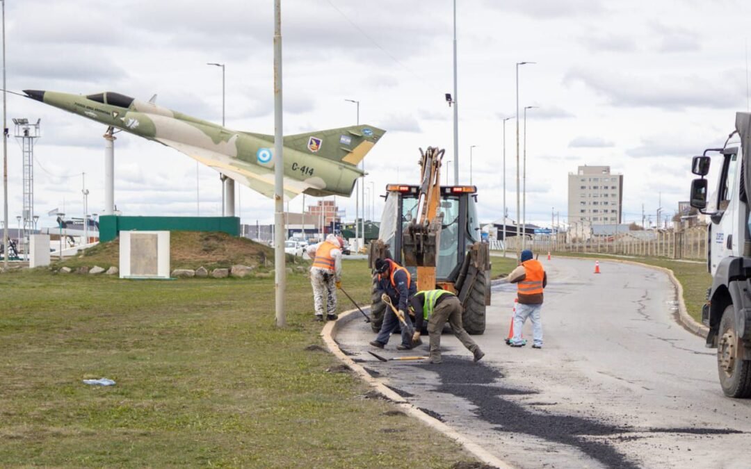 Este fin de semana el Municipio continuó con los trabajos en la Av. Héroes de Malvinas