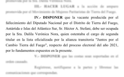 ANTICIPO: El Juzgado Federal se expidió en el amparo por el reemplazo de Stefani