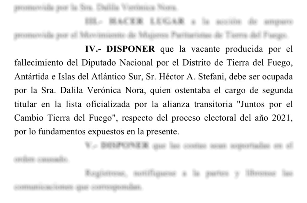 ANTICIPO: El Juzgado Federal se expidió en el amparo por el reemplazo de Stefani