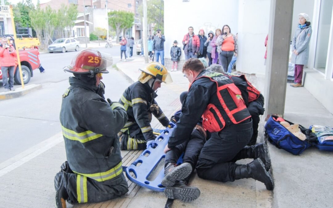 Se realizó un simulacro de emergencia en el Hospital Regional de Río Grande