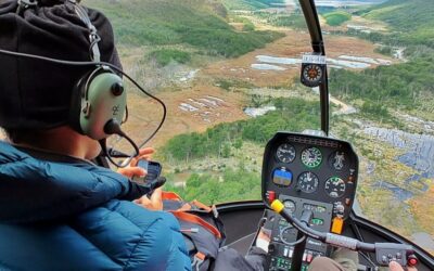 Rescataron en helicóptero a un turista en el Valle Carbajal