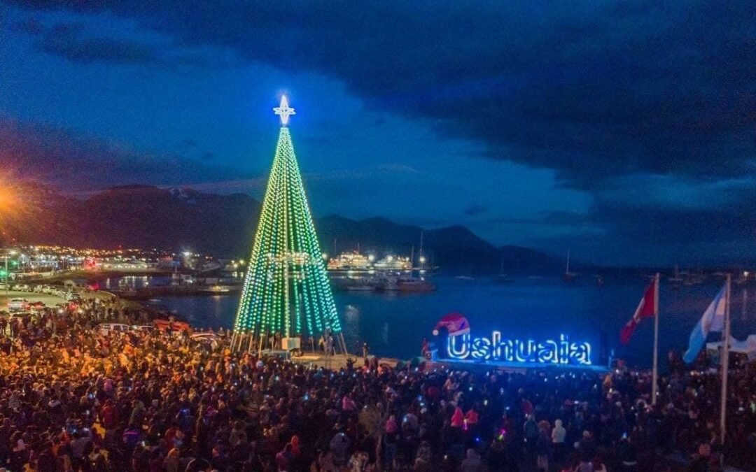 Se viene el encendido del árbol navideño en Ushuaia