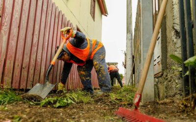 Río Grande: El Gobierno realiza mantenimiento y limpieza de patios internos del Intevu