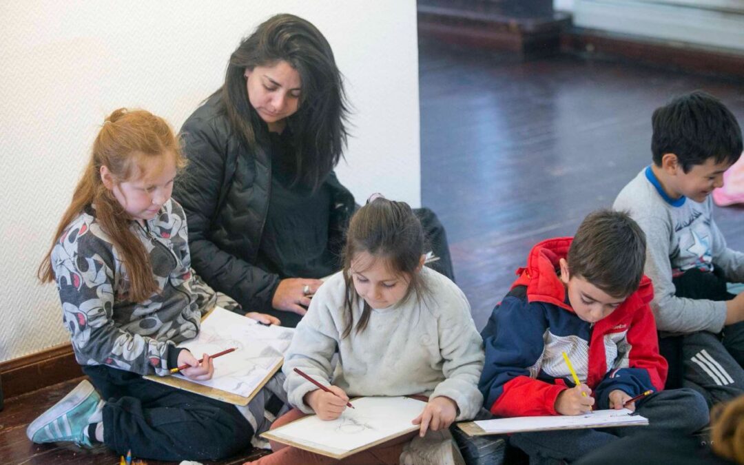 Para conmemorar la presencia argentina en la Antártida se realizó taller artístico infantil