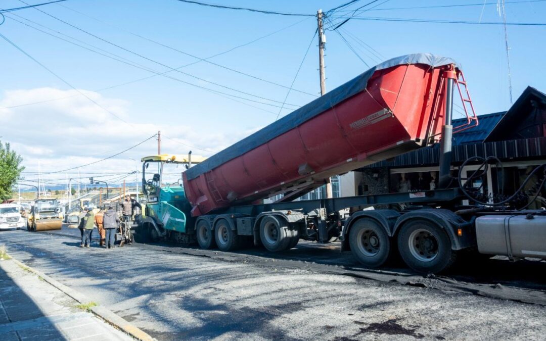 La Municipalidad realizó el fresado y la repavimentación de la calle Piedrabuena
