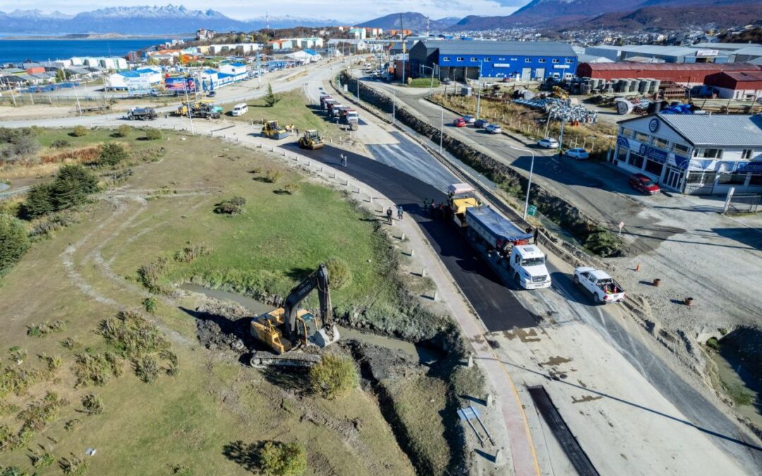 El Municipio de Ushuaia comenzó la pavimentación del ingreso a la ciudad