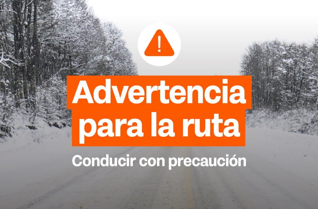 Piden extremar precaución en la Ruta 3 por nevadas entre Garibaldi y Ushuaia