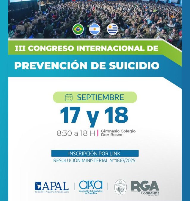 Abren las inscripciones para el III Congreso Internacional de Prevención de Suicidio