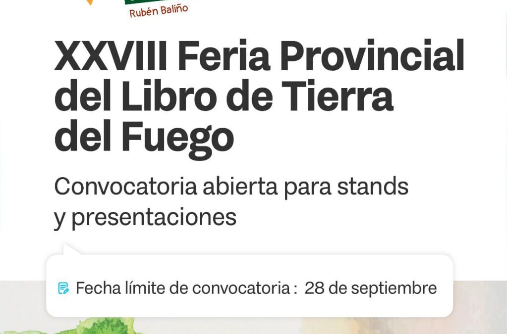 Abrieron las inscripciones para participar de la XXVIII Feria Provincial del Libro