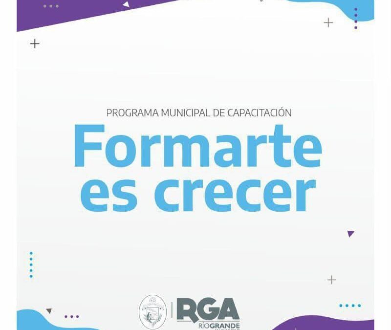 El Municipio lanza nuevos cursos del programa “Formarte es Crecer” para octubre