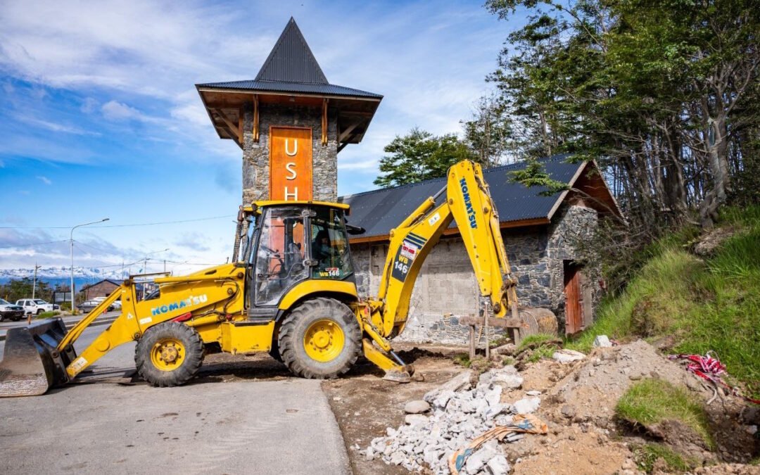 Avanza la puesta en valor de la Oficina de Turismo en el acceso a la ciudad de Ushuaia
