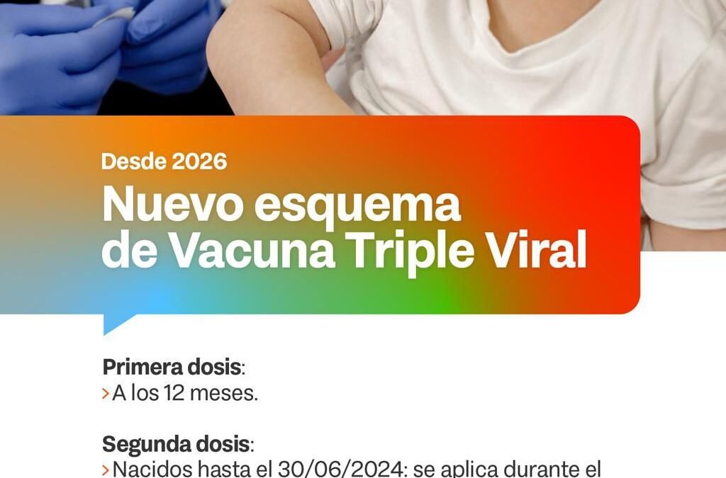Se adelanta la segunda dosis de la vacuna Triple Viral