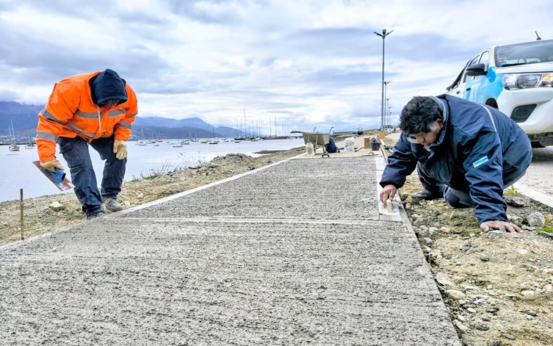 La Municipalidad de Ushuaia avanza con las obras de la Pasarela Luis Pedro Fique
