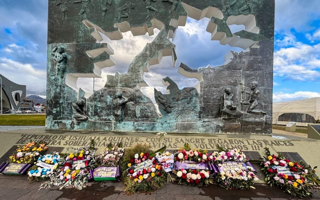 Ushuaia rechazó ofrenda con símbolos británicos en Malvinas