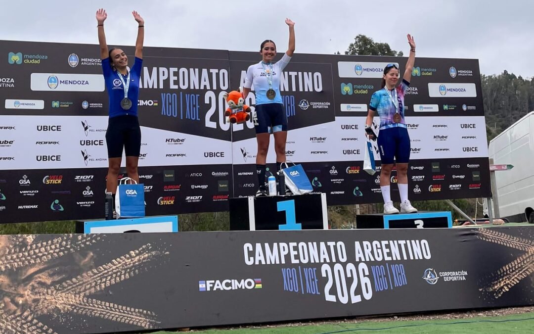 Tres medallas de bronce para Tiziana Pastori en el Campeonato Argentino de MTB