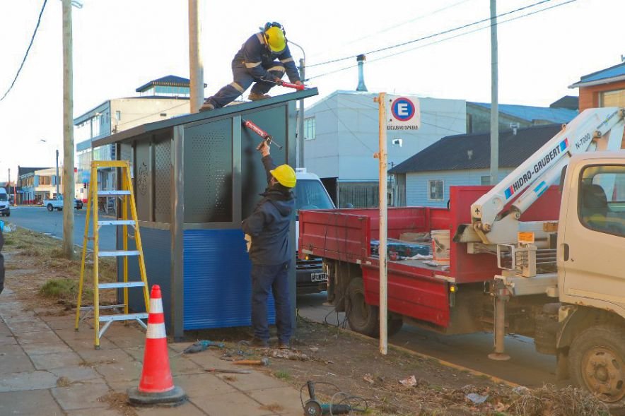Infraestructura urbanaNuevas garitas en distintos barrios de Río Grande