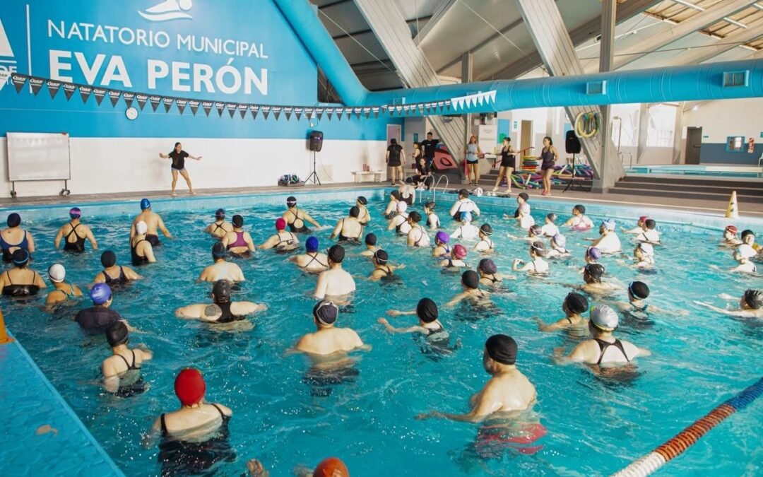 Natatorio Municipal: Se realizó una nueva jornada abierta a la comunidad de aquagym